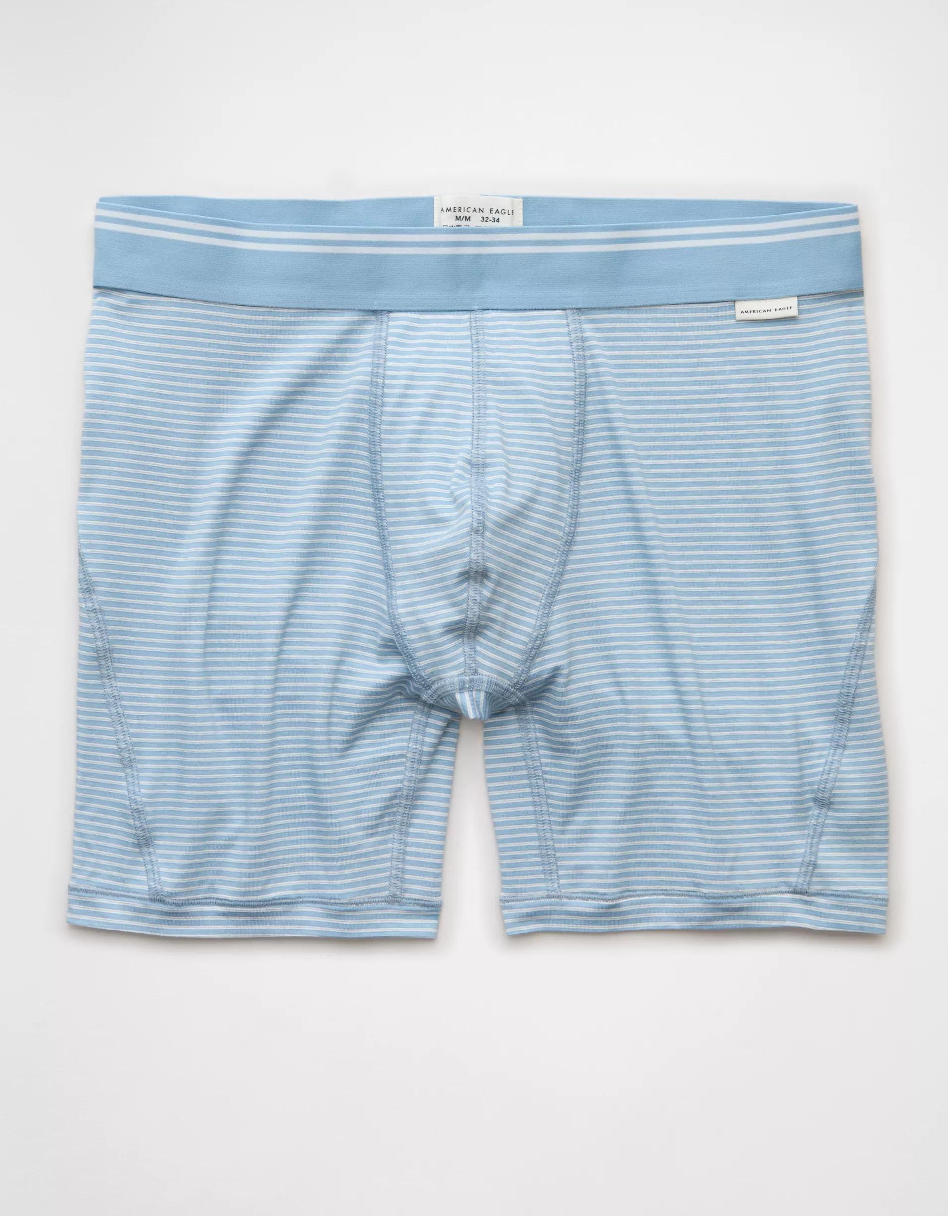 AEO Men's Striped 6" Ultra Soft Boxer Brief Product Image