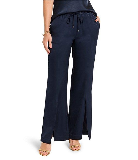 NIC + ZOE Social Edit Wide Leg Front Slit Pants Product Image