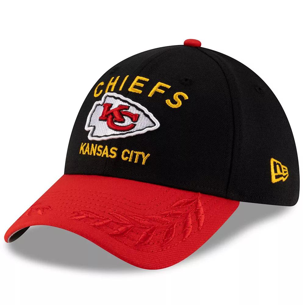 Men's New Era  Black/Red Kansas City Chiefs 2025 NFL Draft 39THIRTY Flex Hat, Size: Large/XL Product Image