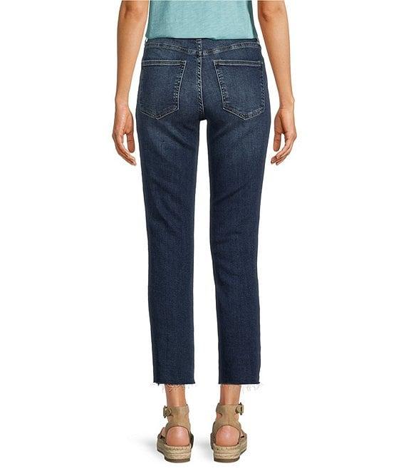 KUT from the Kloth Rachael High Rise Straight Leg Raw Hem Mom Jean Product Image