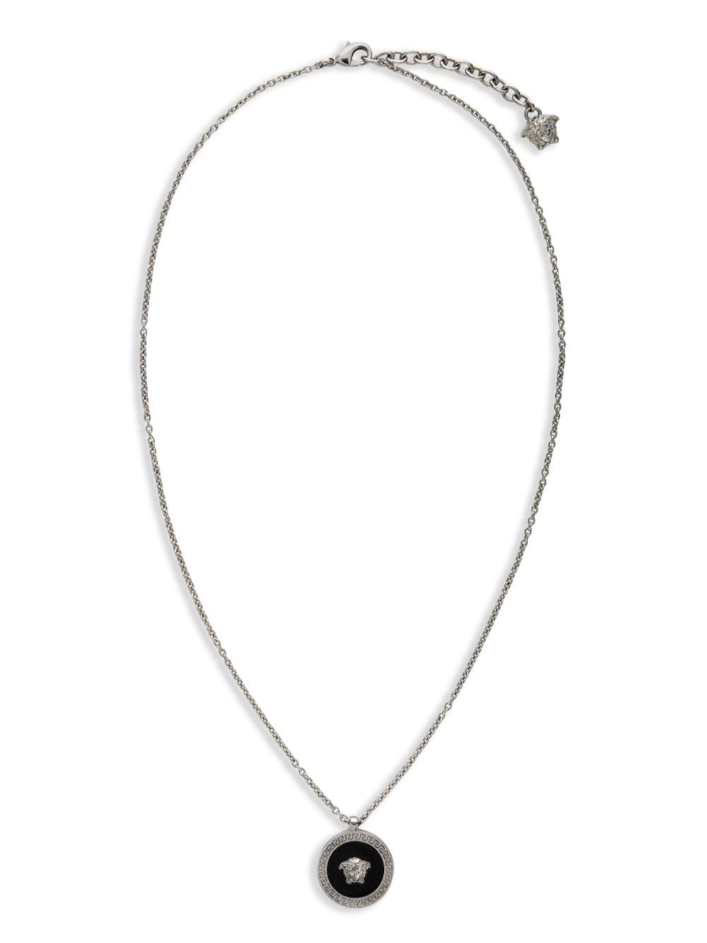 Medusa enamel-pendant necklace Product Image