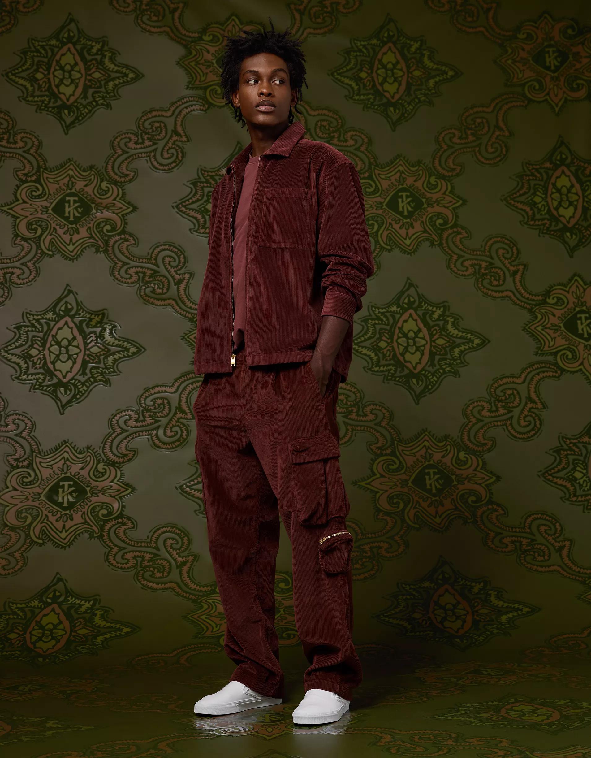 AE x Tru Kolors Relaxed Corduroy Cargo Pant Product Image