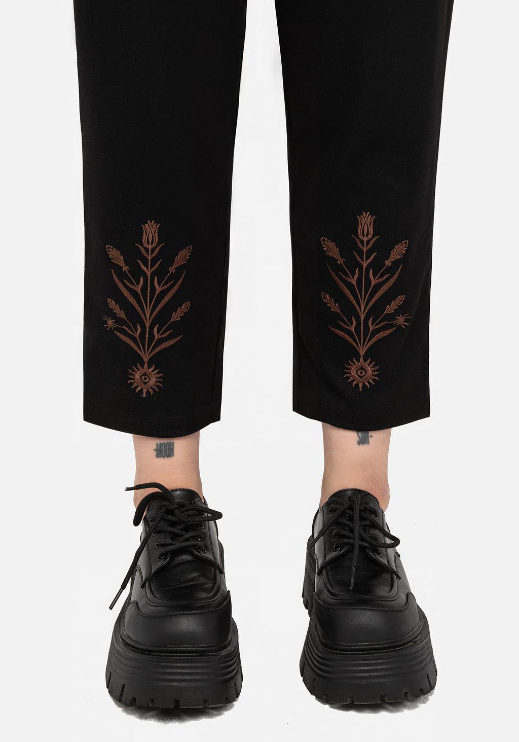 Cybele Embroidered Tapered Trousers Product Image