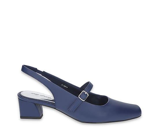 Easy Street Women's Cameo Square Toe Slingback Pumps,  Product Image