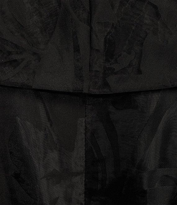 Alex Evenings 3/4 Sleeve Portrait Collar Tie Waist Floral Blouse Product Image