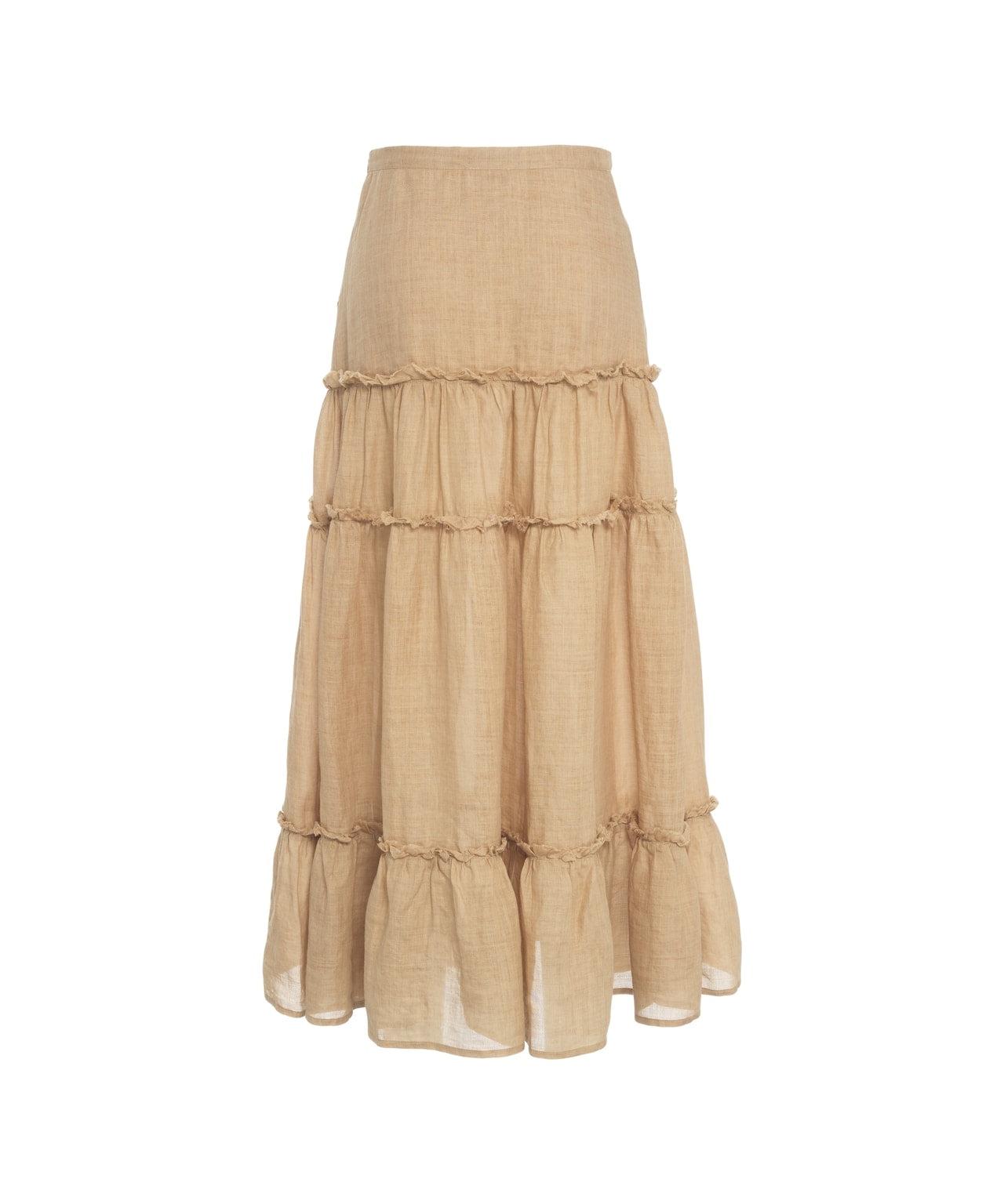 Ramie maxi skirt Product Image