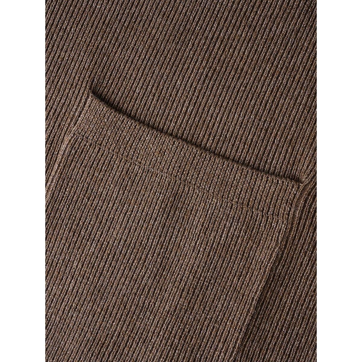 Plus Size Supersoft Essentials Tasseled Neckline Long Cardigan Browncoffeecolor Women Casual Loose Long Sleeve Everyday Cardigans BloomChic 14-16/1X Product Image