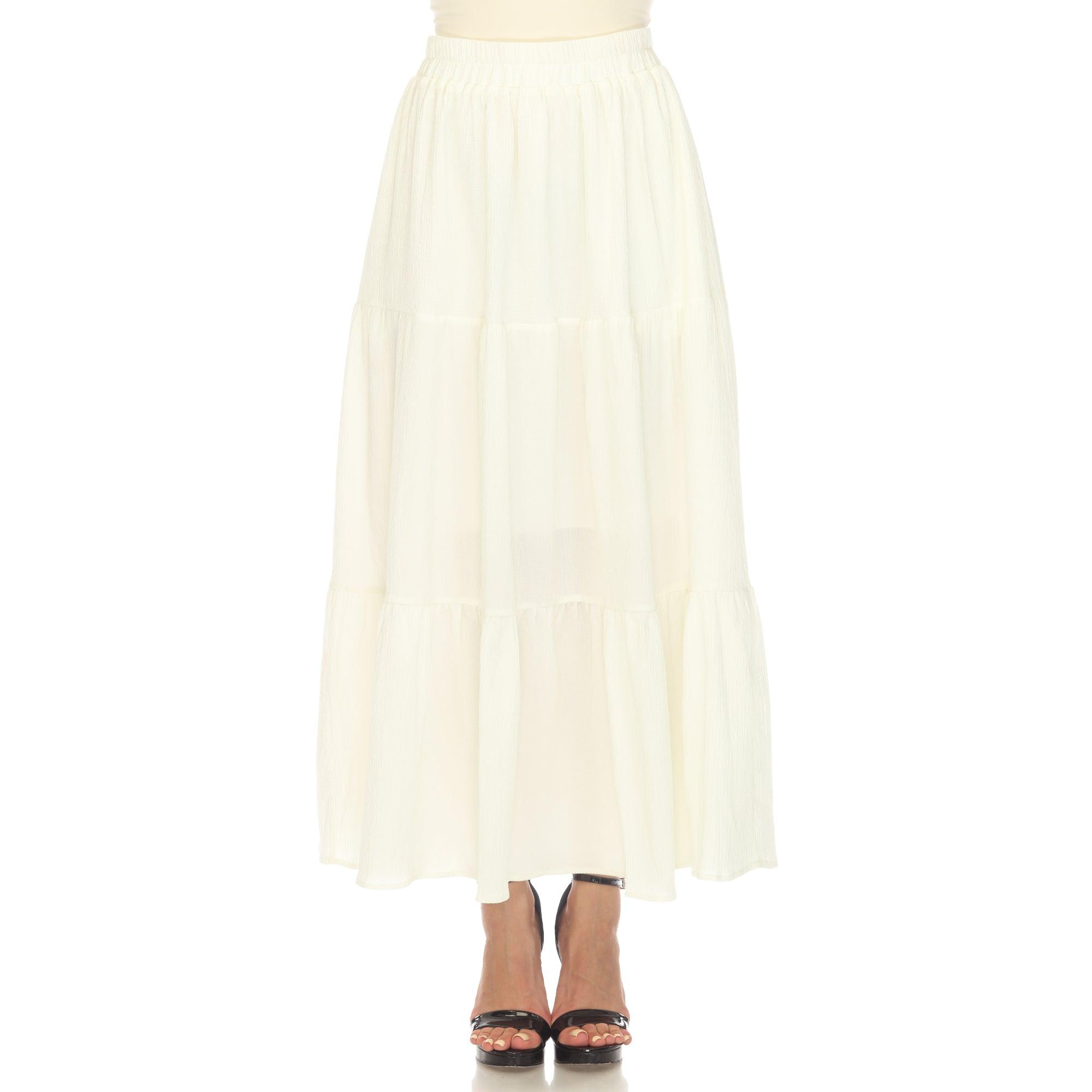 Pleated Tiered Maxi Skirt Product Image