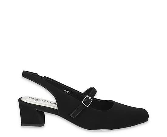 Easy Street Women's Cameo Square Toe Slingback Pumps,  Product Image