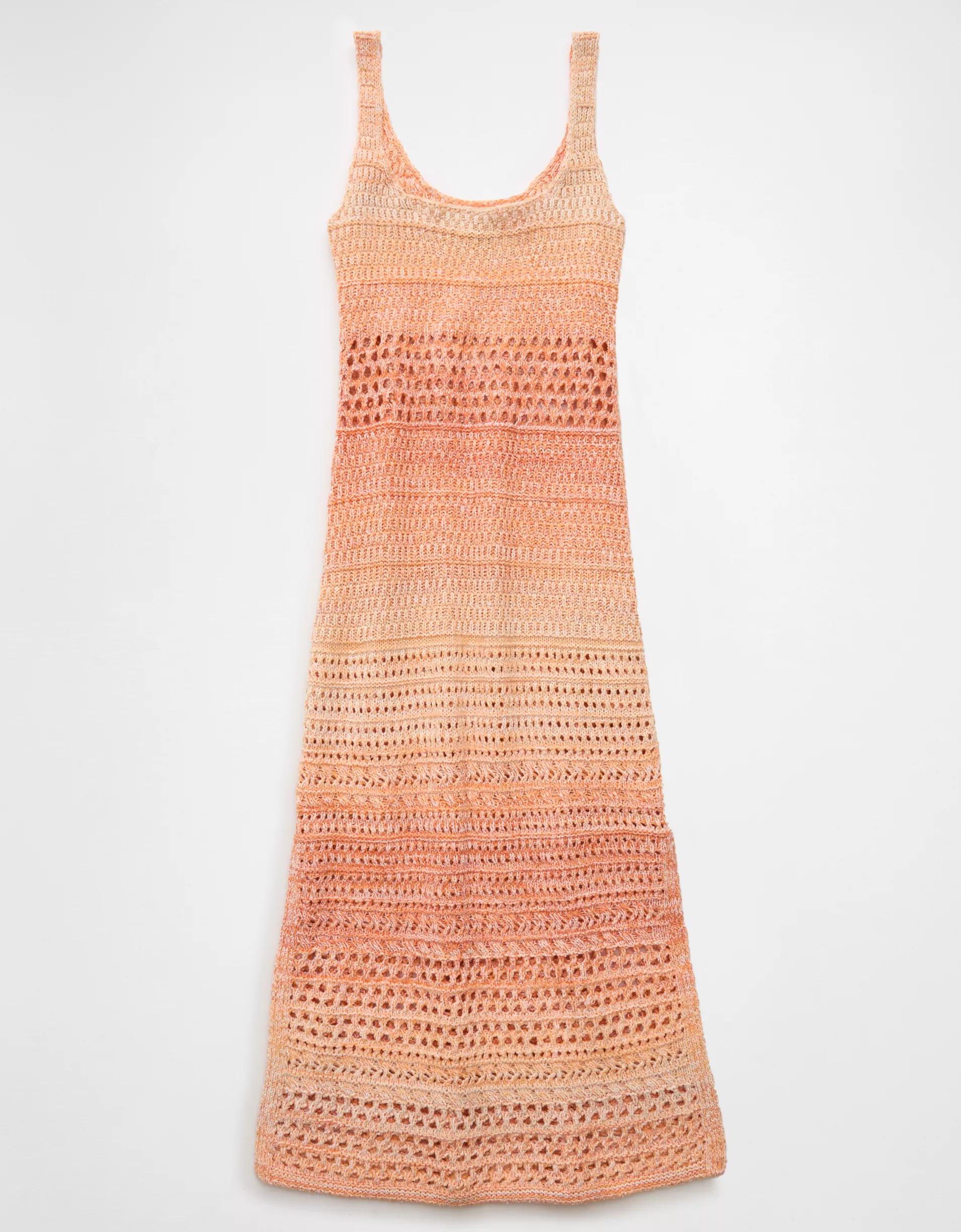 AE Bodycon Crochet Maxi Dress Product Image
