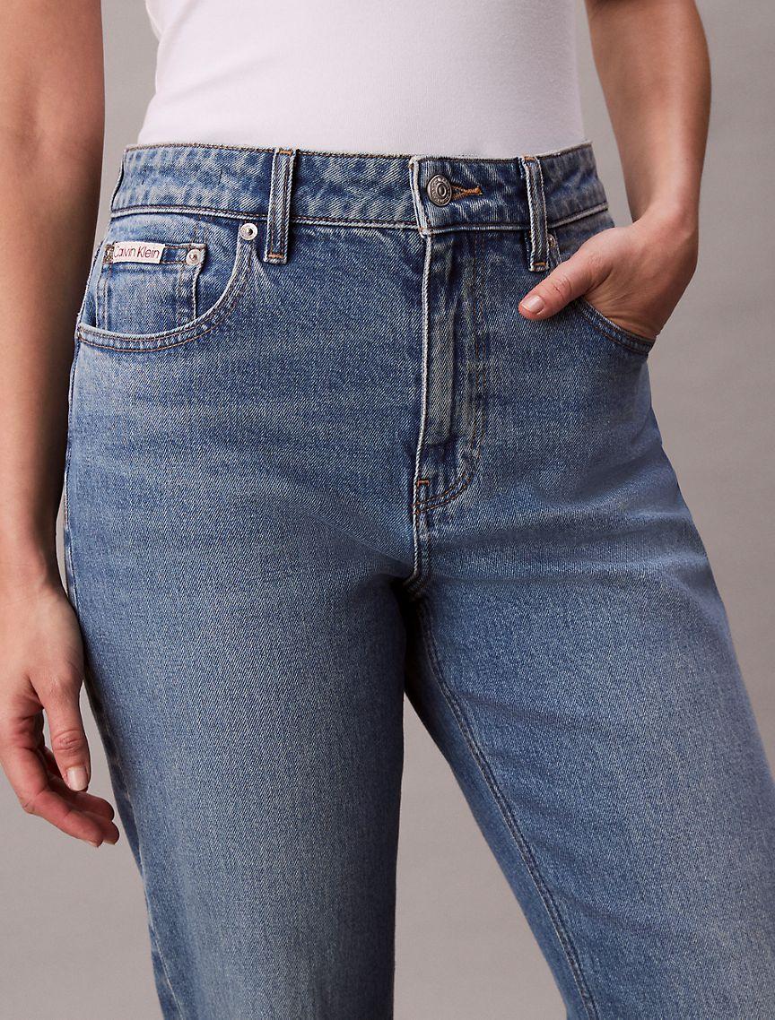 High Rise Straight Jeans Product Image