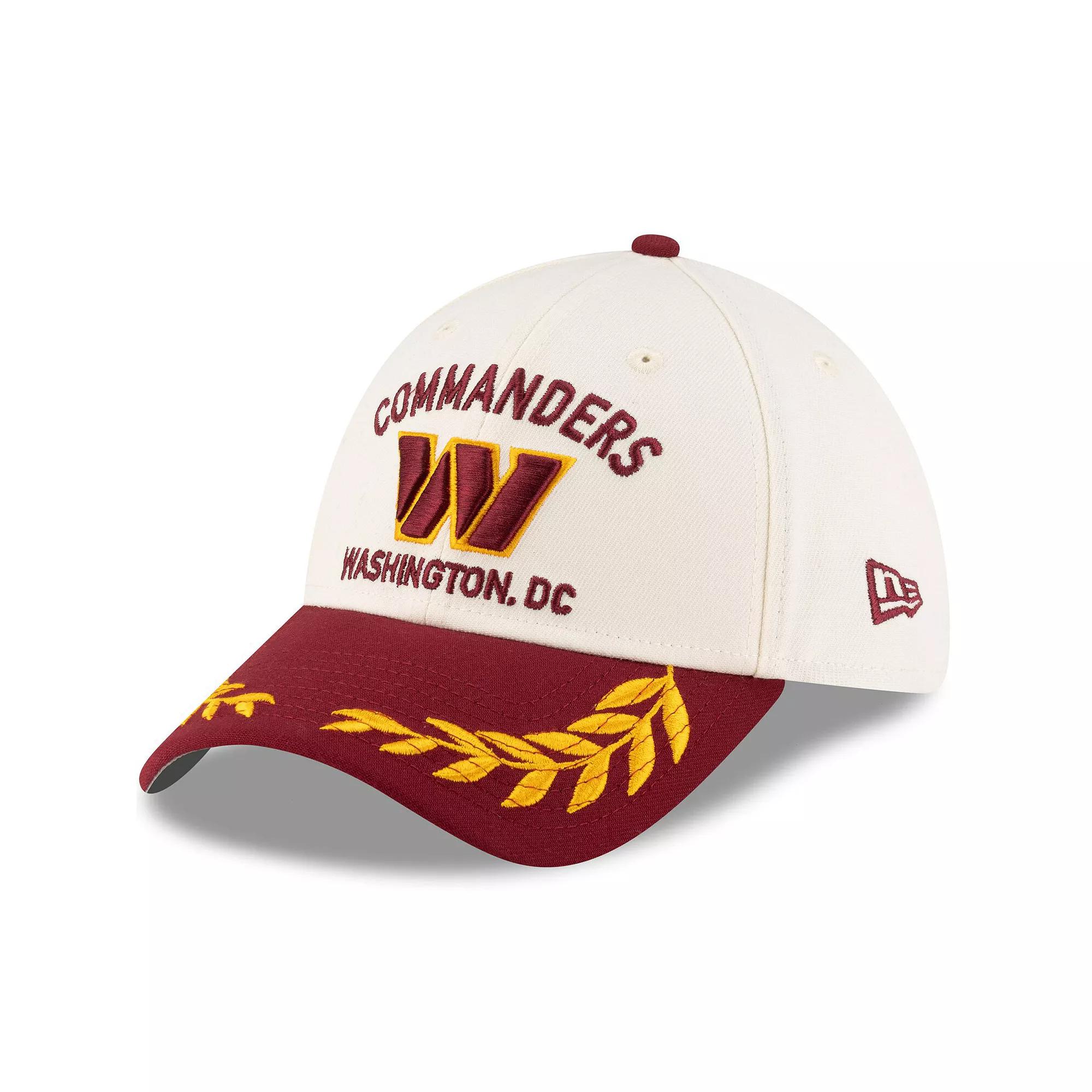 Men's New Era  Cream/Burgundy Washington Commanders 2025 NFL Draft 39THIRTY Flex Hat, Size: Medium/Large, Wft Beige Product Image