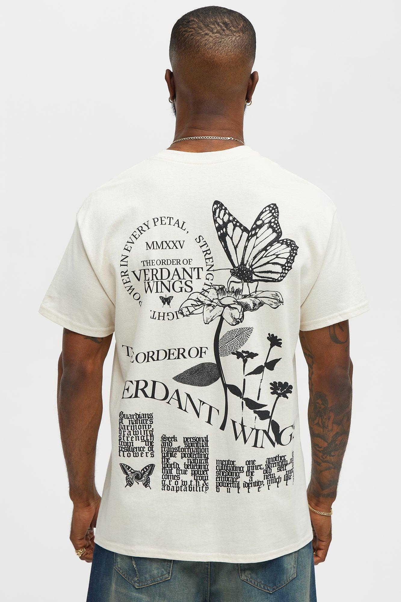 Verdant Wings Short Sleeve Tee - Natural Product Image