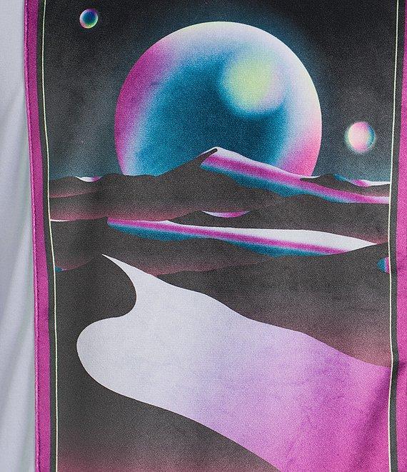 Murano Interdimensional Collection Slim Fit Velour Patch Screen Print Short Sleeve T-Shirt Product Image