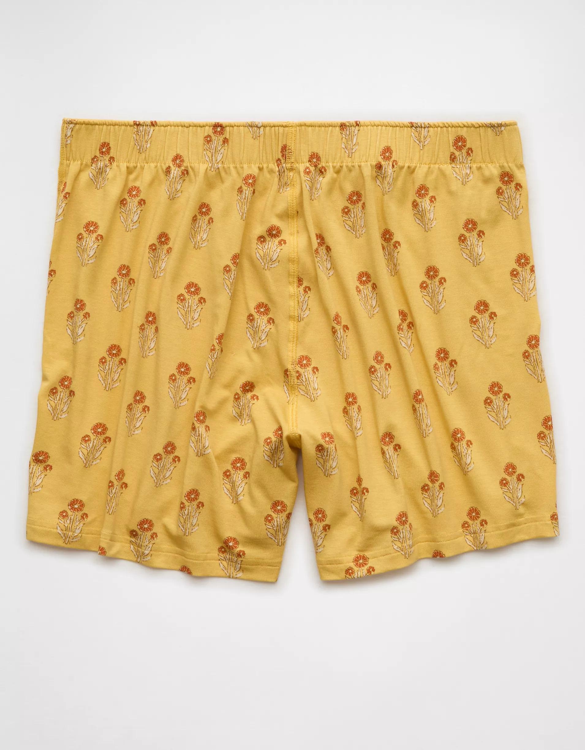 AEO Floral Slim Knit Ultra Soft Boxer Short Product Image