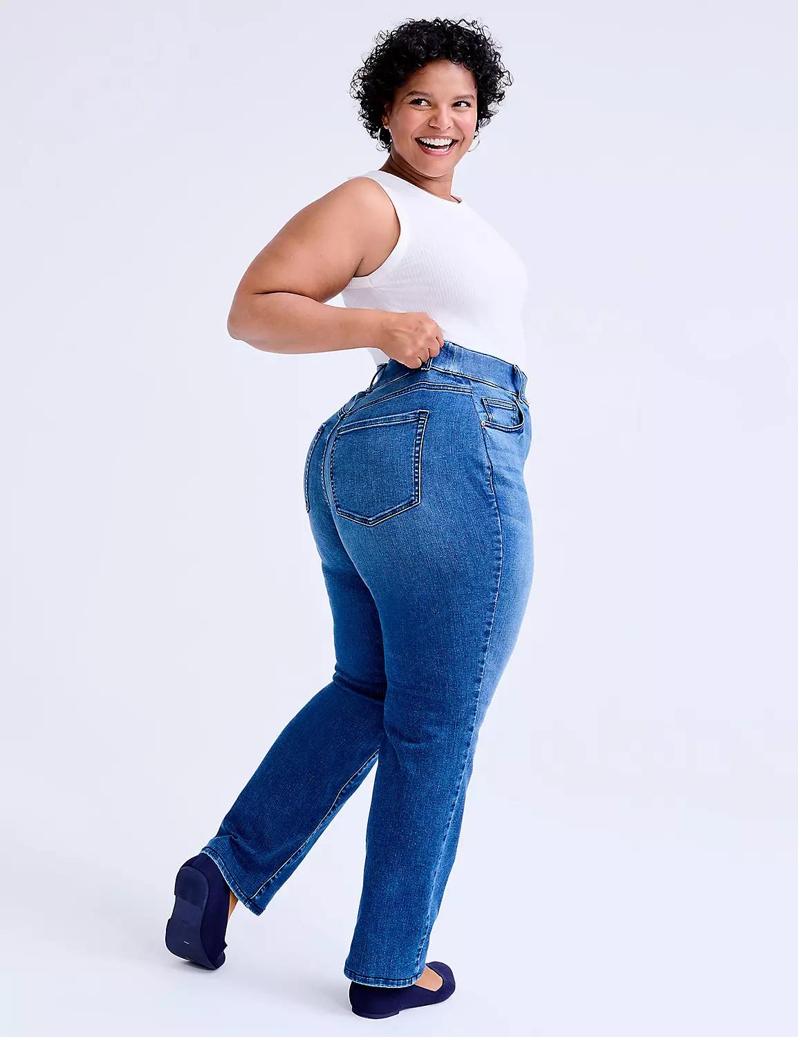 Tighter Tummy Pull-On High-Rise Straight Jean Product Image