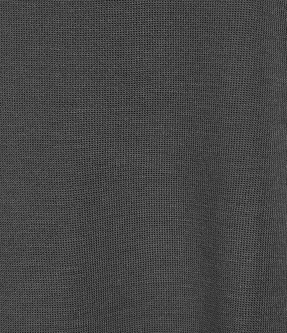 Ming Wang Novelty Woven Square Geo Cutout Spread Collar 3/4 Sleeve Jacket Product Image