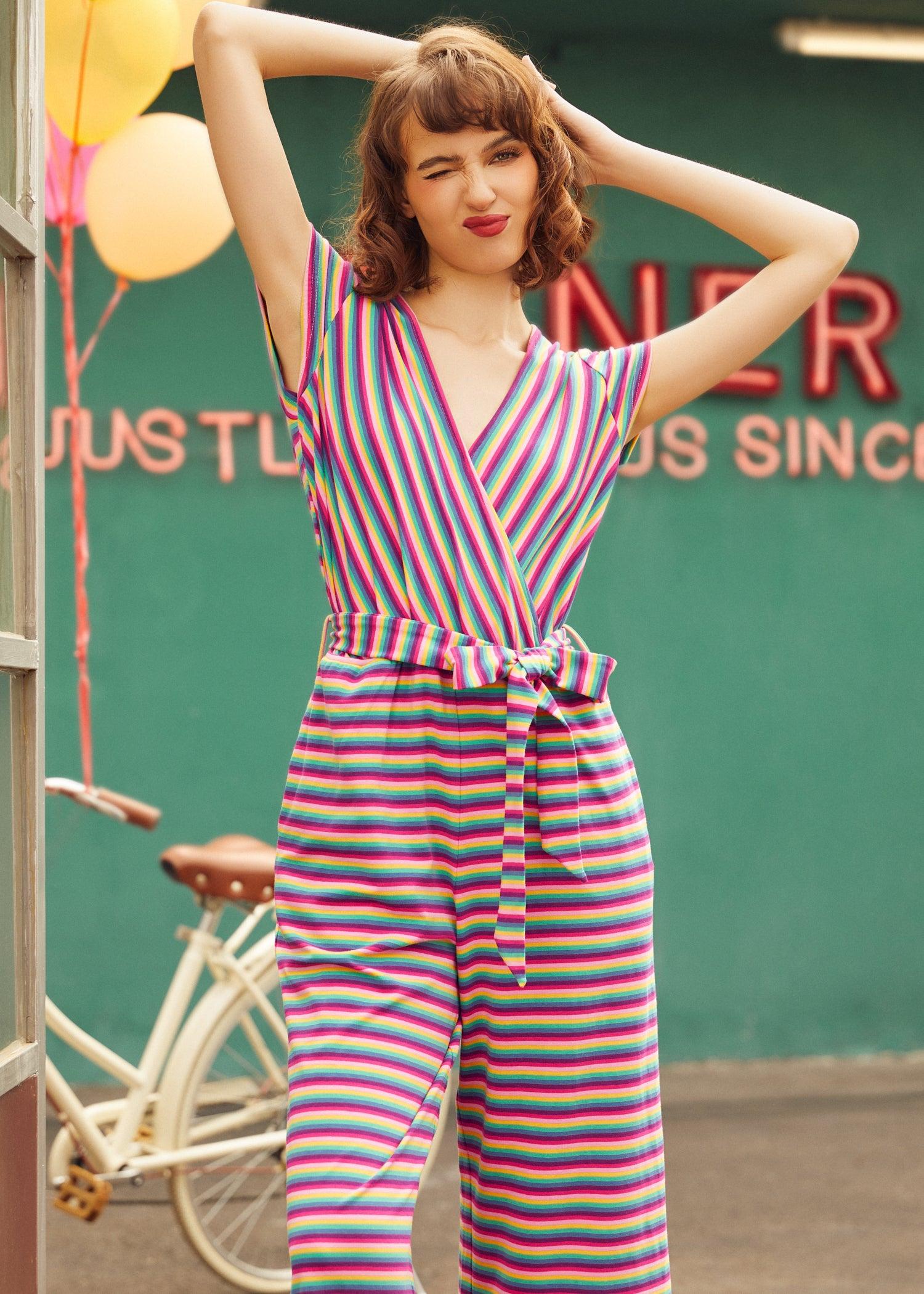 The Twist & Stripe Jumpsuit Product Image