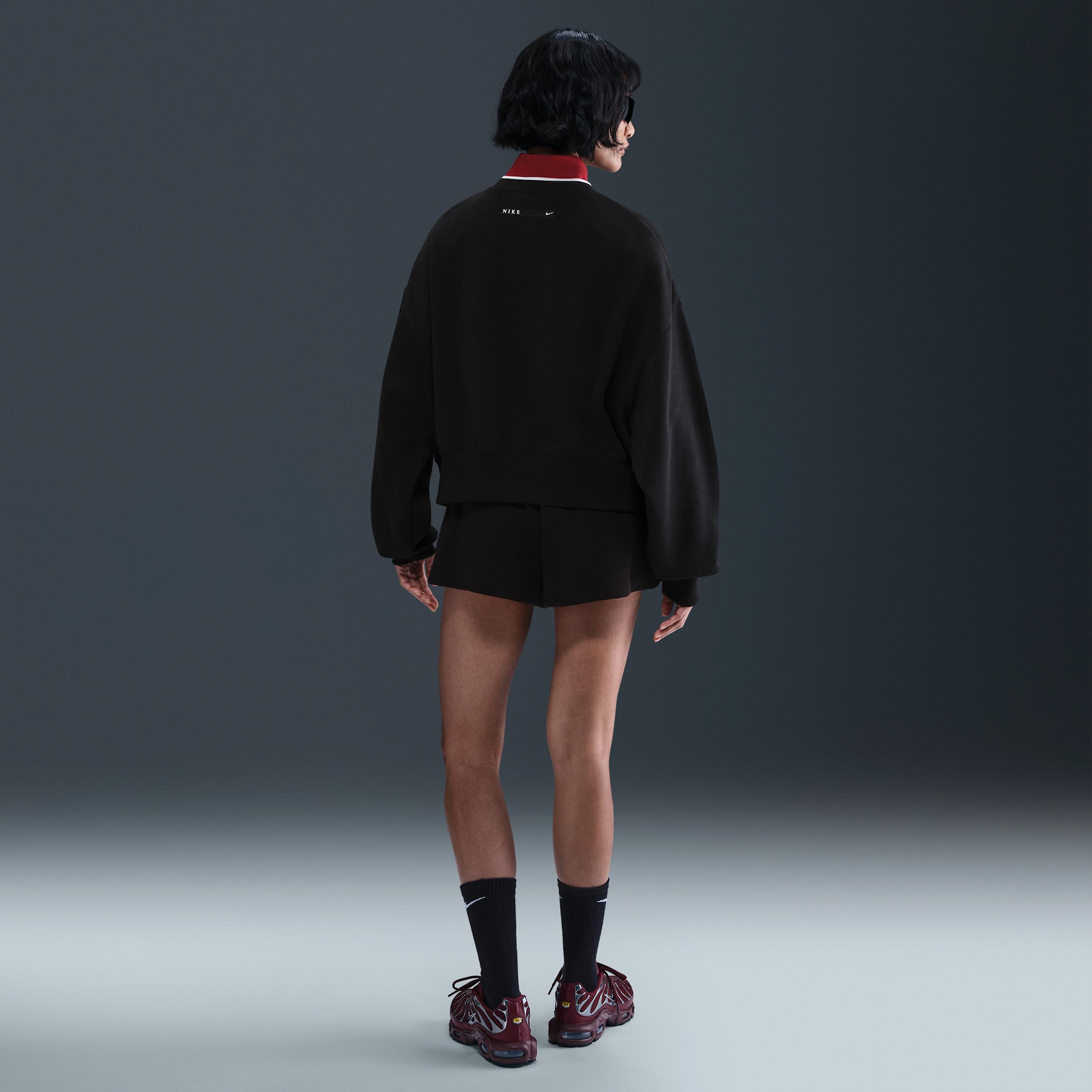 Womens Nike Sportswear Phoenix Fleece Oversized Crew-Neck Sweatshirt | IH4056-063 Product Image