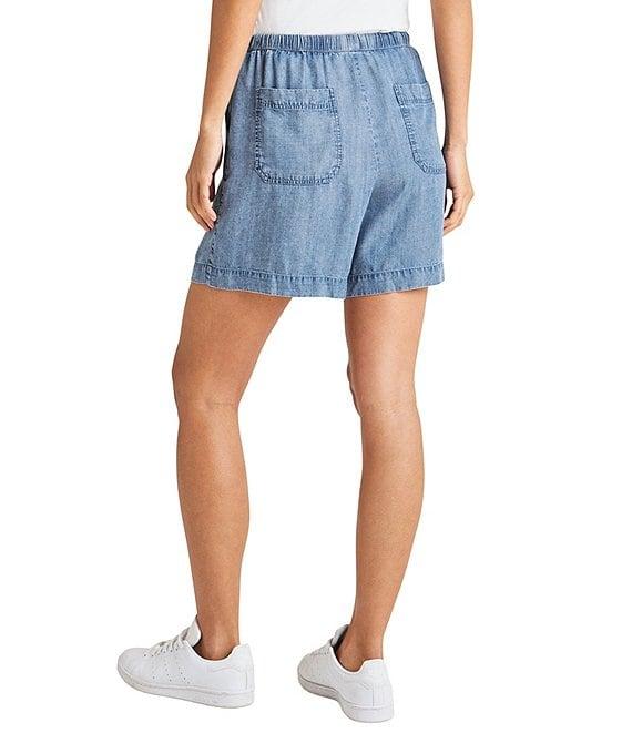 Splendid Angie Indigo Drawstring Shorts Product Image