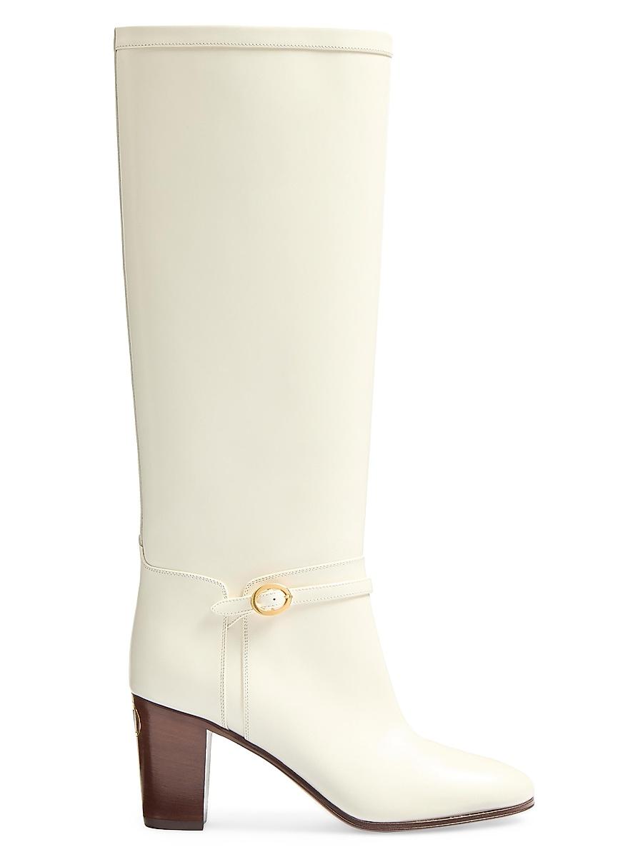 Womens Pattie 75MM Calfskin Boots Product Image