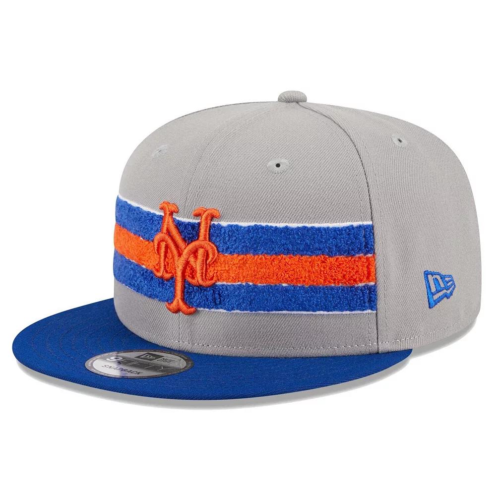 Men's New Era Gray/Royal New York Mets Band 9FIFTY Snapback Hat, Grey Product Image