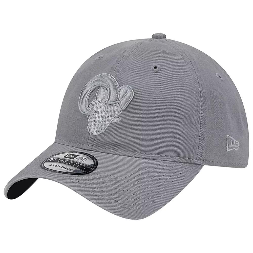 Men's New Era Gray Los Angeles Rams Color Pack 9TWENTY Adjustable Hat, Grey Product Image