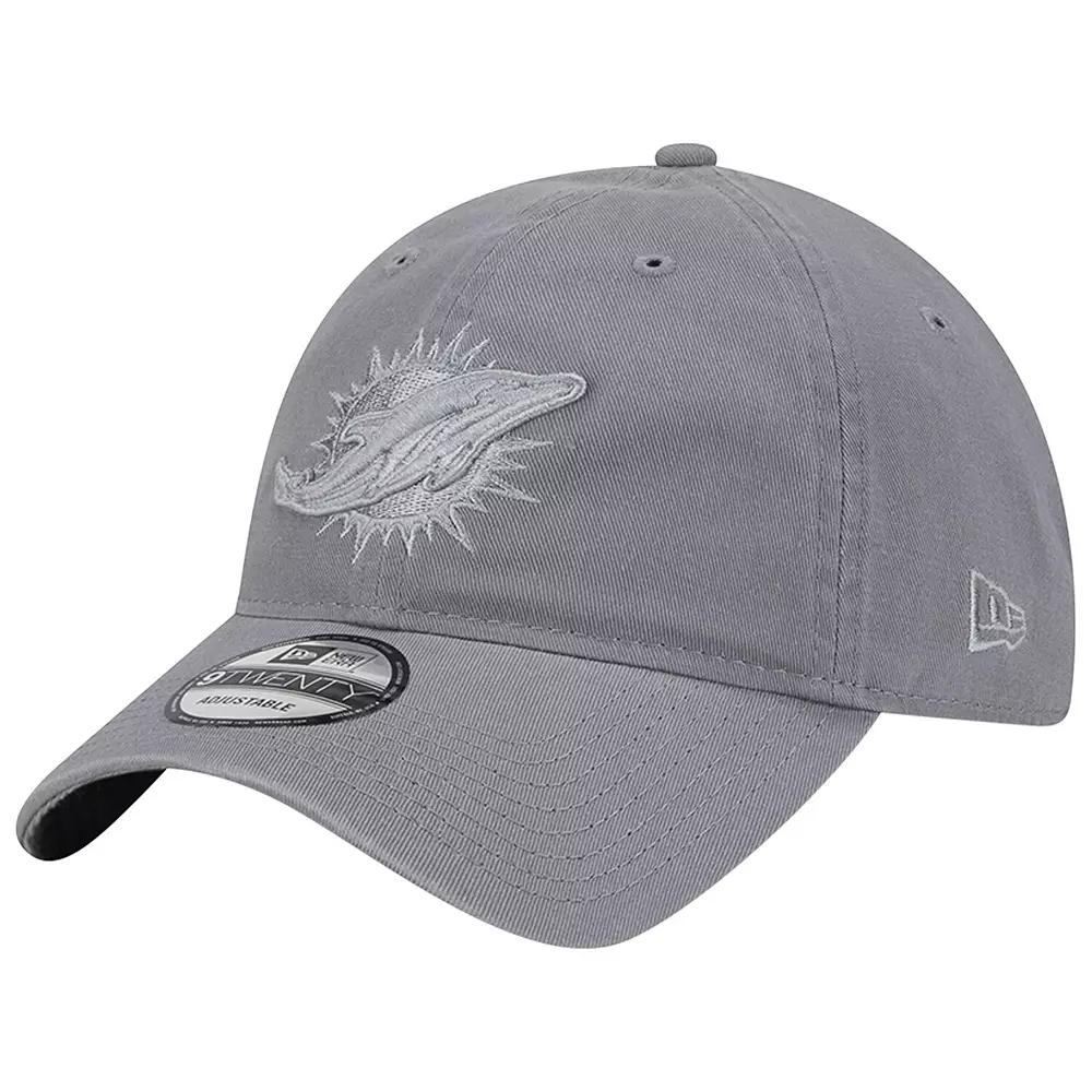 Men's New Era Gray Miami Dolphins Color Pack 9TWENTY Adjustable Hat, Grey Product Image