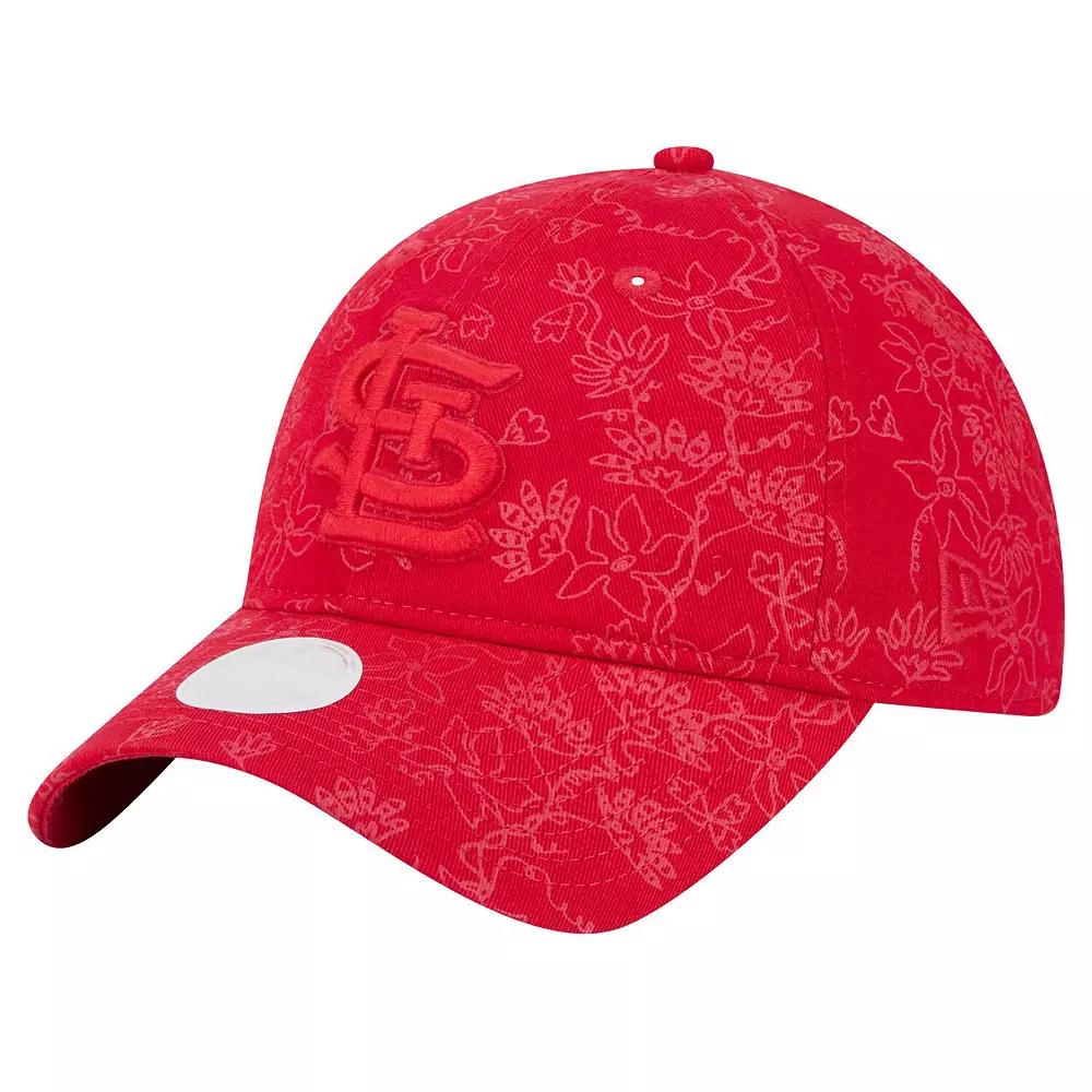 Women's New Era Red St. Louis Cardinals Tonal Floral 9TWENTY Adjustable Hat Product Image