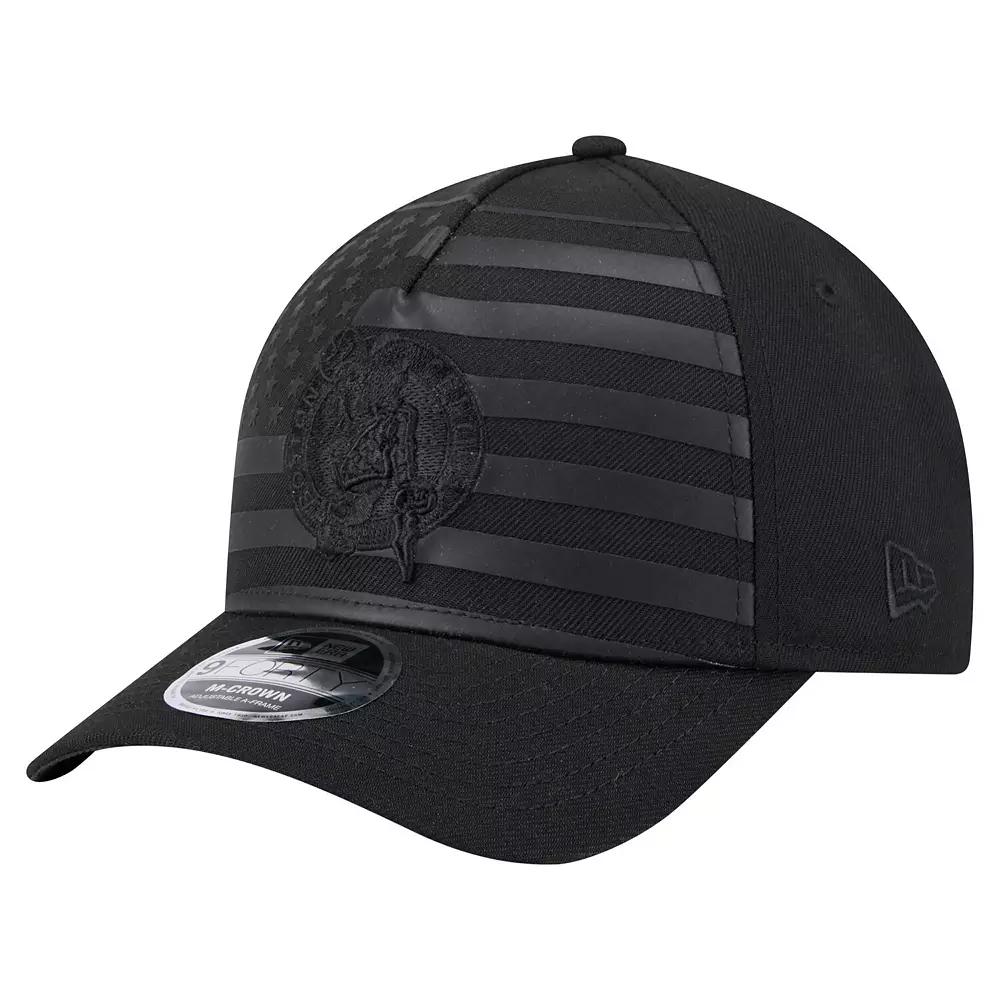 Men's New Era Black Boston Celtics Game Day Flag A-Frame 9FORTY Adjustable Hat Product Image