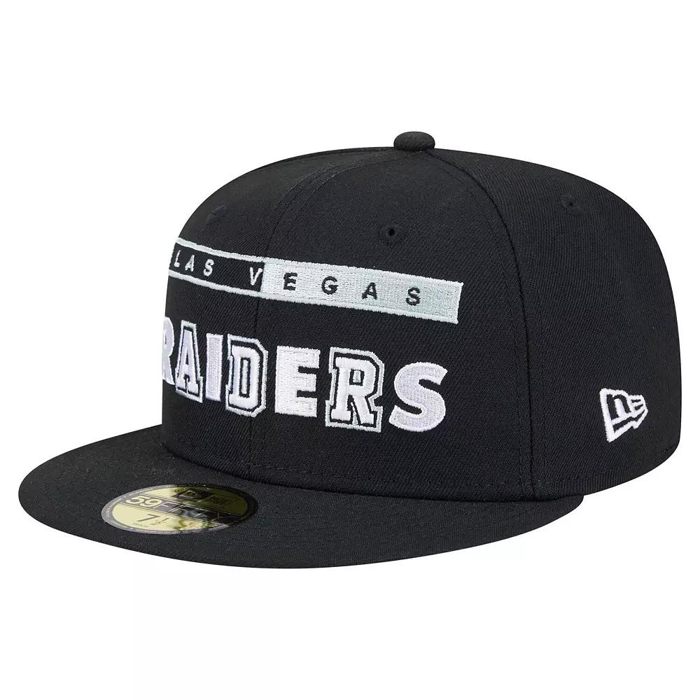 Men's New Era Black Las Vegas Raiders Ransom 59FIFTY Fitted Hat,  Product Image