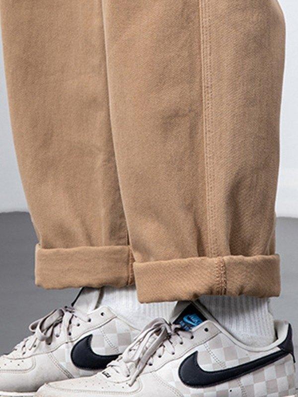 Men's Casual Straight Leg Cargo Pants Product Image