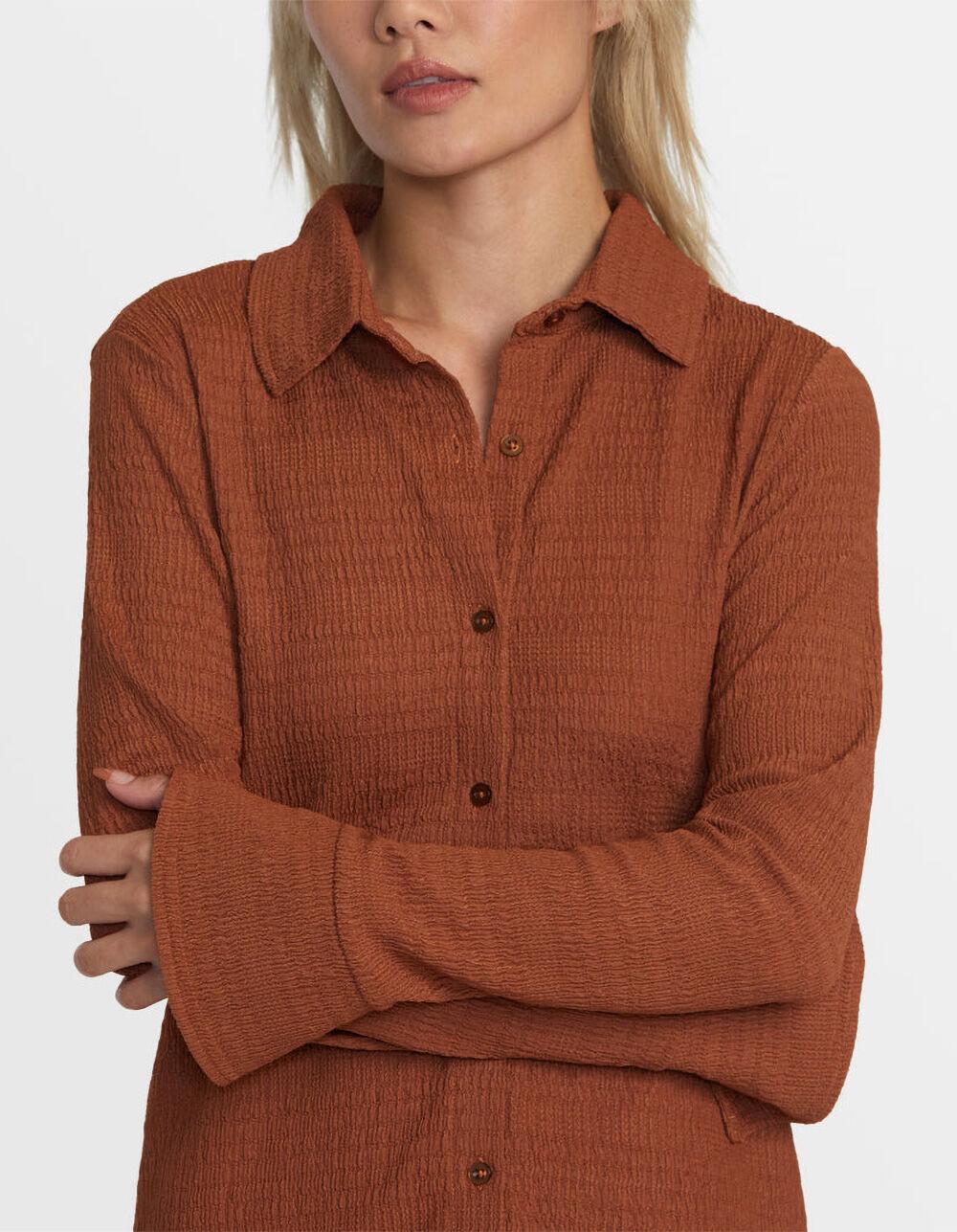 RVCA Sundae Womens Mini Dress - RUST Product Image