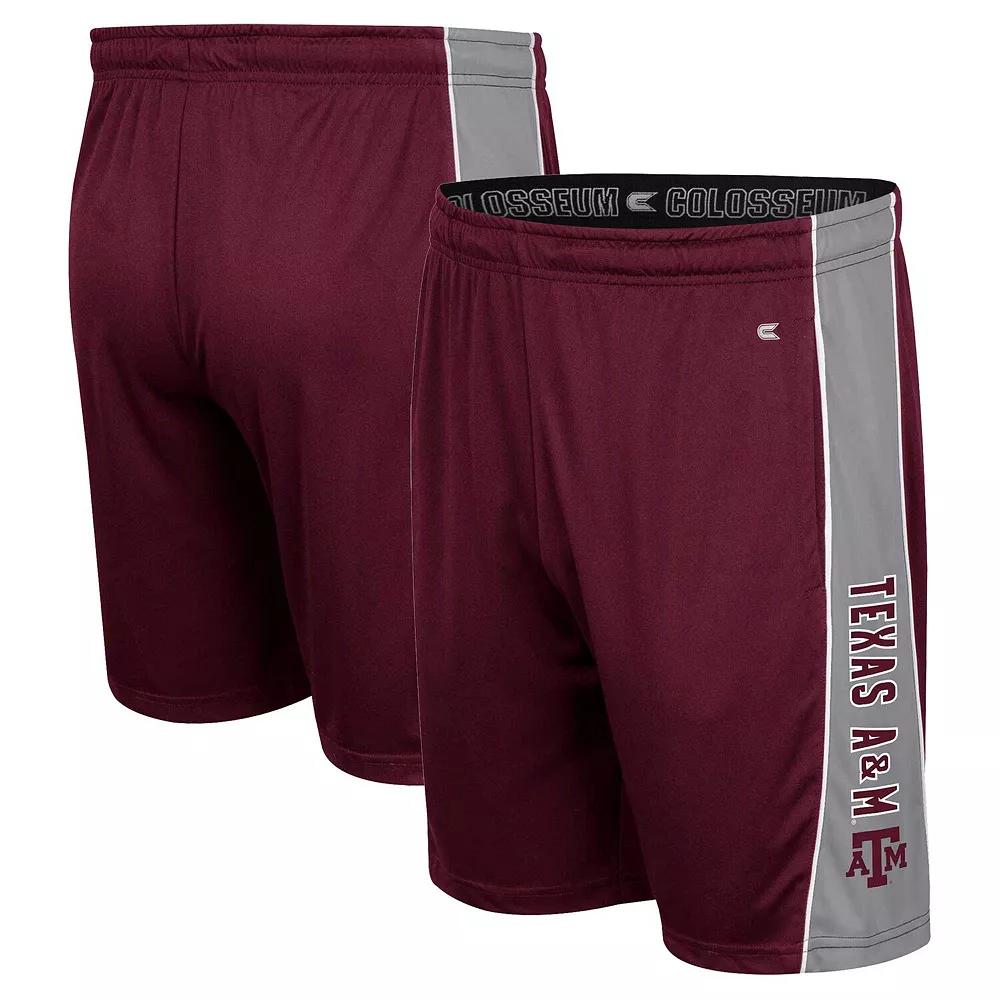 Men's Colosseum Maroon Texas A&M Aggies Panel Shorts, Size: Small, Red Product Image