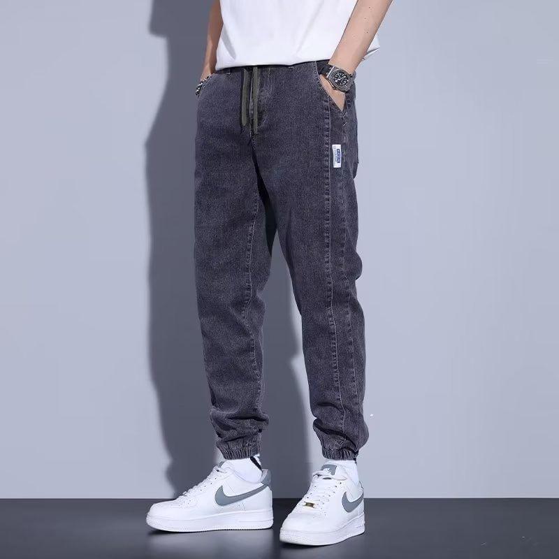 High Waist Jogger Jeans Product Image