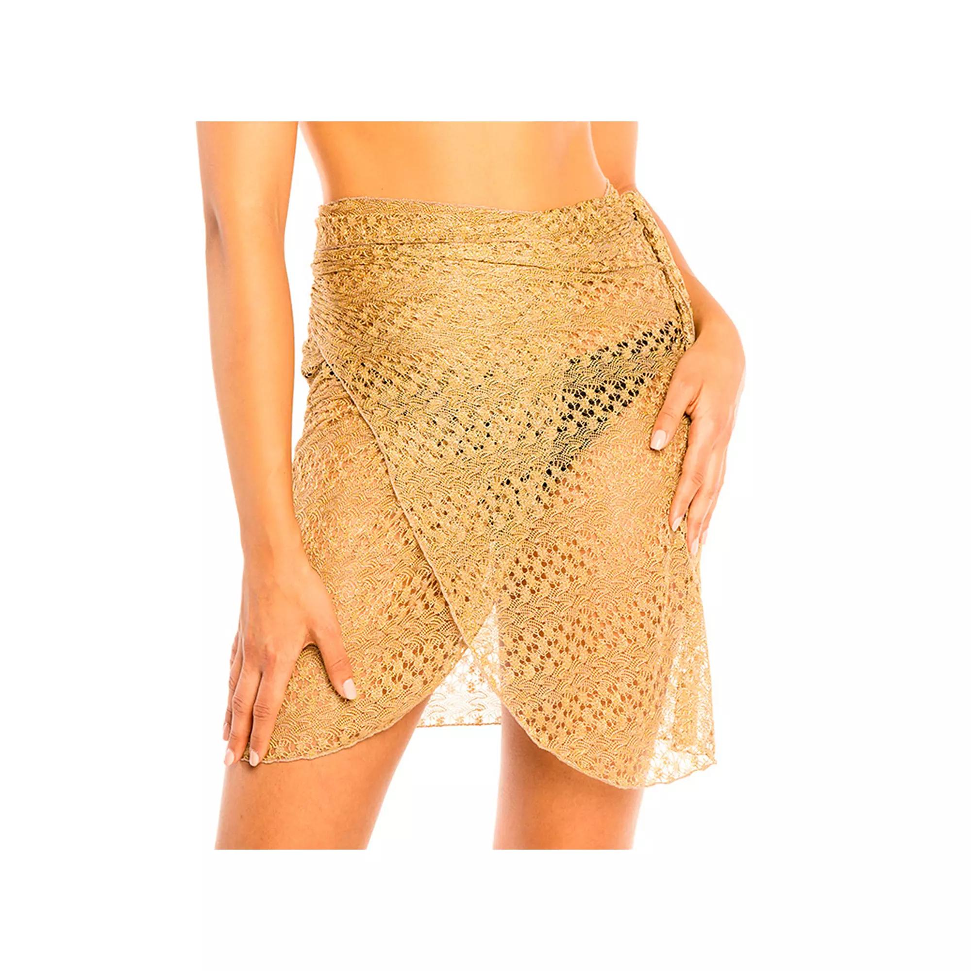 Women's Jordan Taylor Beachwear Pareo Wrap Skirt, Gold Product Image