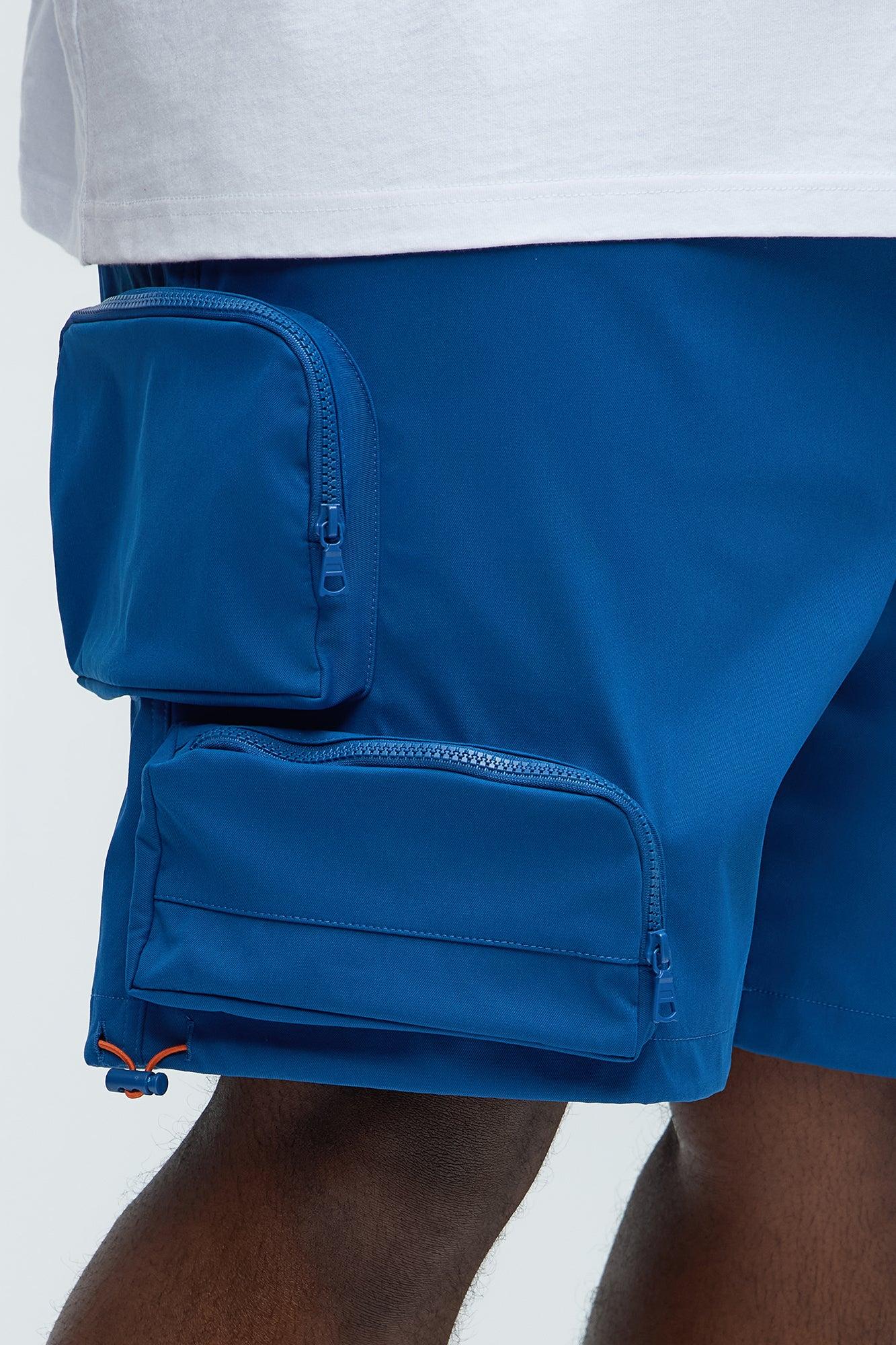 Gone Fishing Cargo Shorts - Blue Product Image