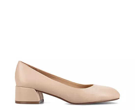 Journee Medium and Wide Width Saarii Women's Slip-On Block Heel Pumps,  Product Image