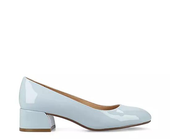 Journee Medium and Wide Width Saarii Women's Slip-On Block Heel Pumps,  Product Image