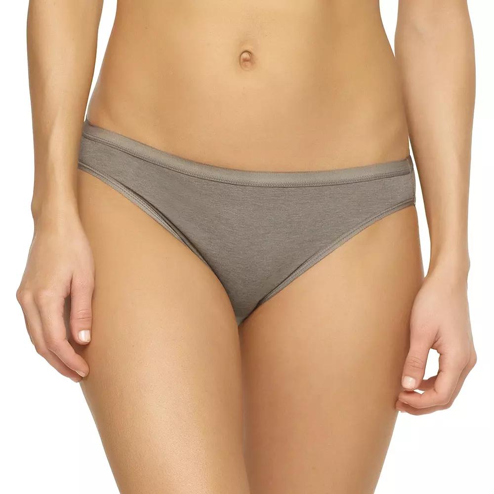 Women's Jezebel Cotton Bikini Panty 630121, Size: XS, Grey Product Image