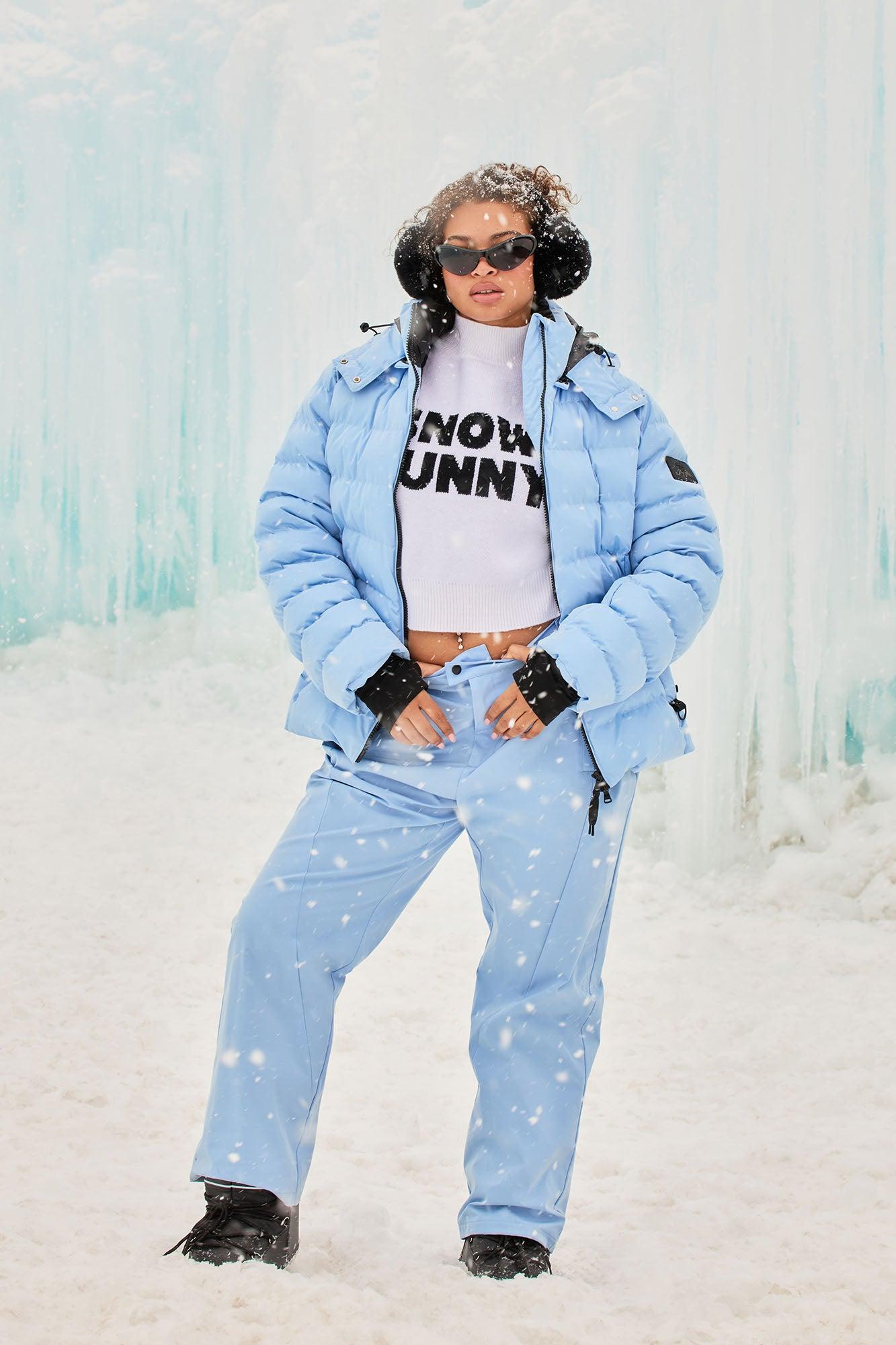 Snow Much Fun Snowboard Pants - Light Blue Product Image