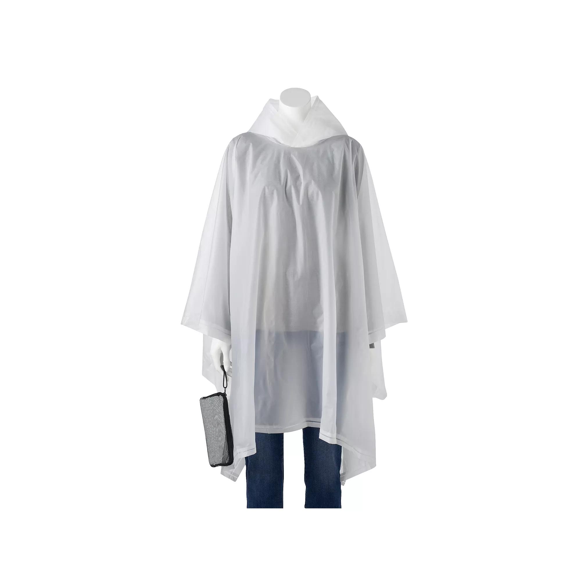 Adult totes Rain Poncho, Clear Product Image