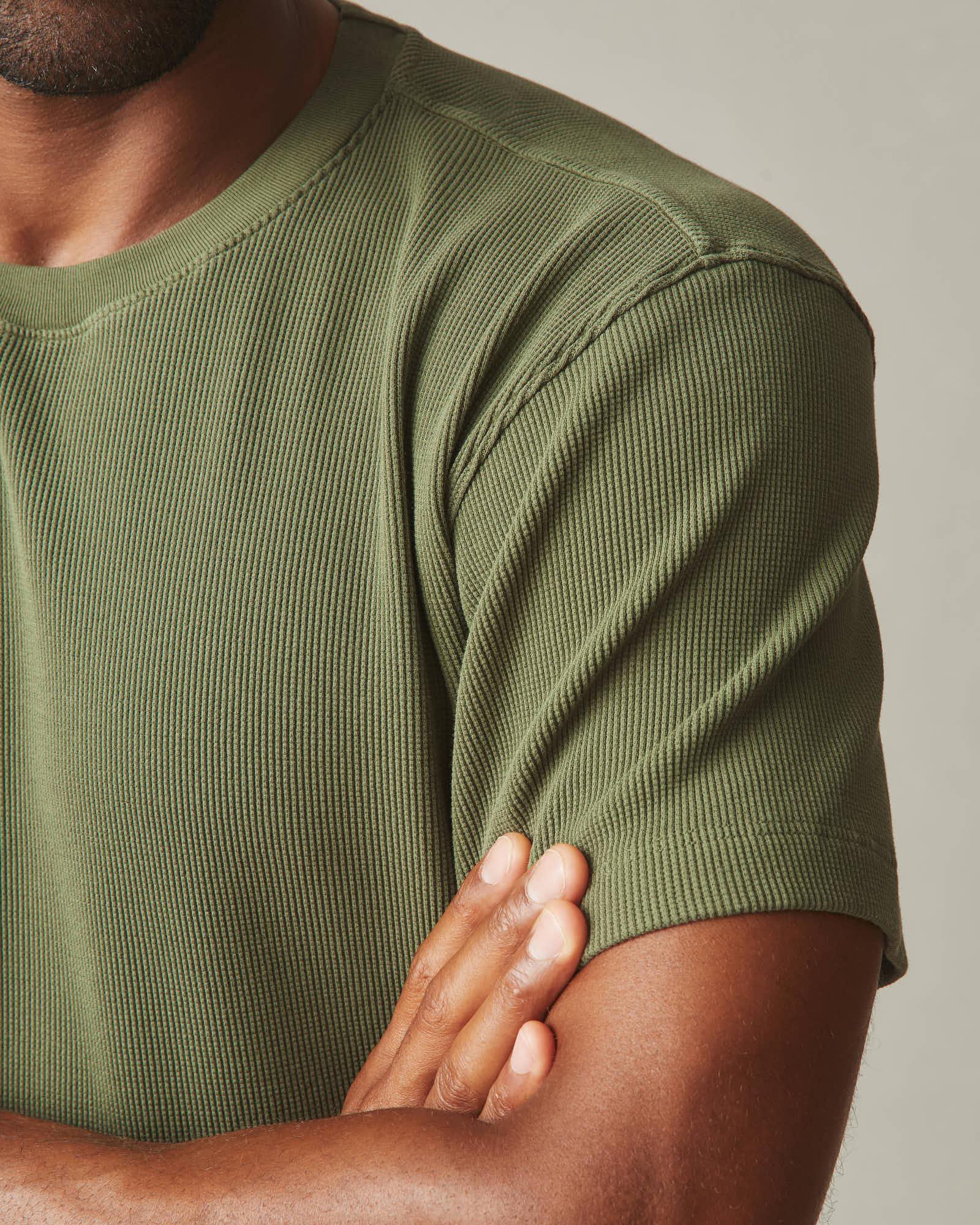 Men's Waffle Crew Tee - Fern Product Image