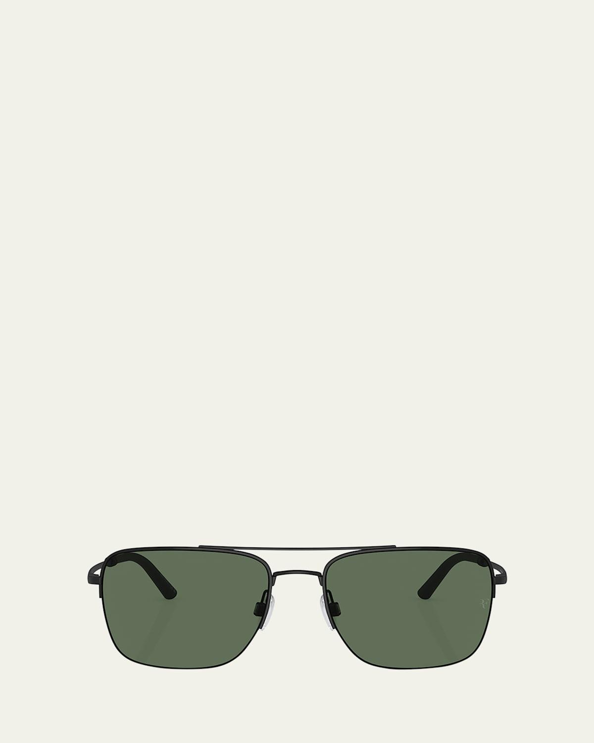 Mens R-2 56MM Aviator Sunglasses Product Image