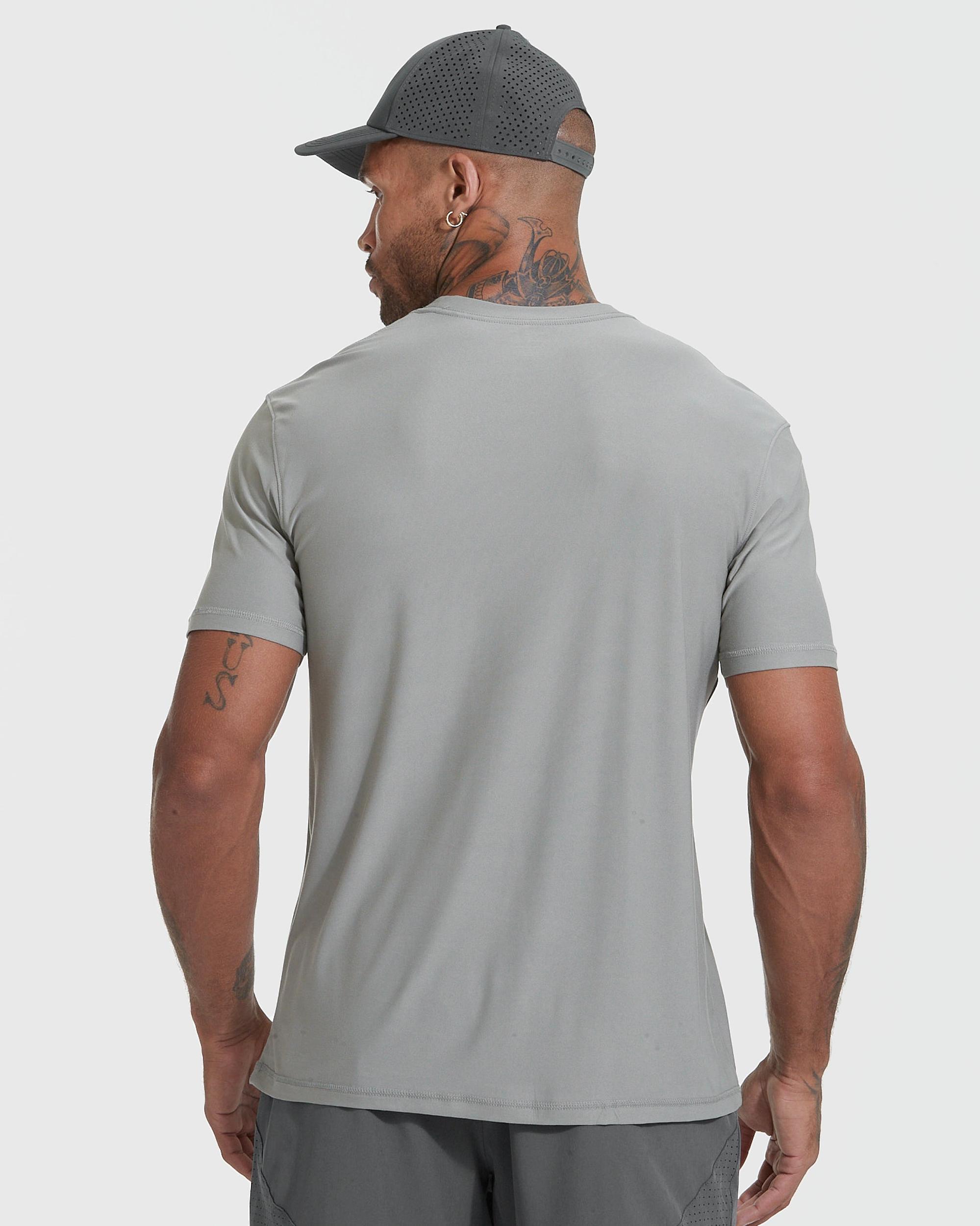 Iron Gray Active Crew Neck Tee Product Image