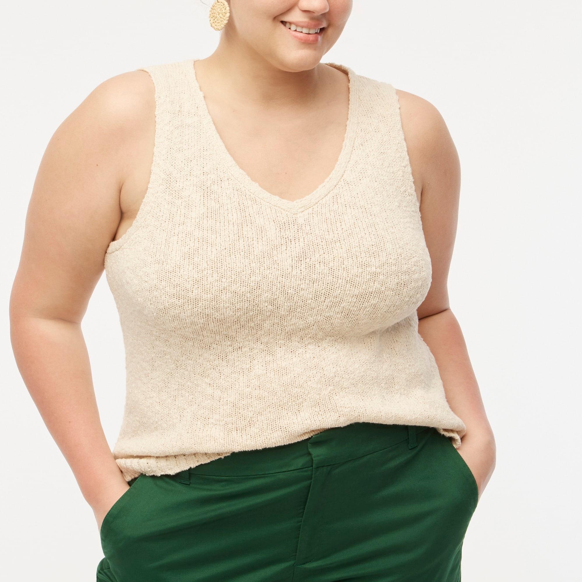 V-neck beach sweater-tank Product Image