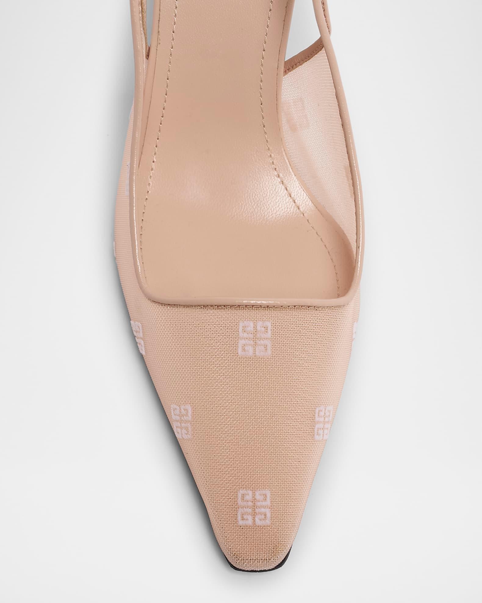 G Cube Mesh Slingback Pumps Product Image