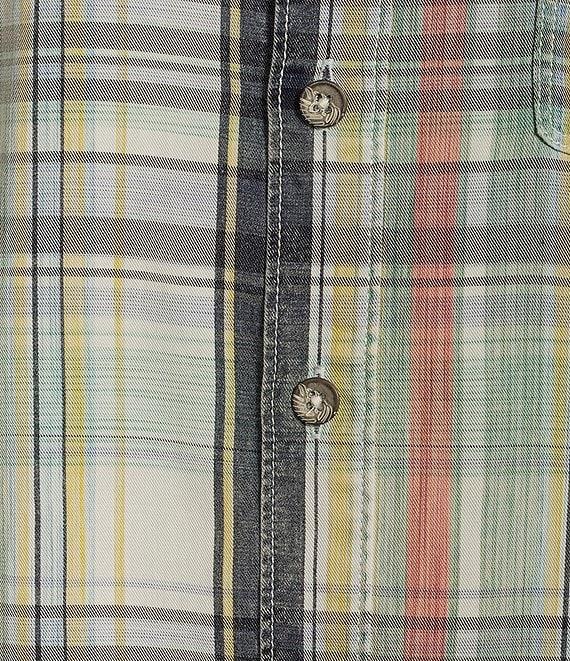 Tommy Bahama Hazy Fade Checked Long Sleeve Woven Shirt Product Image