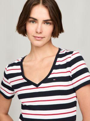 Stripe V-Neck Favorite T-Shirt Product Image