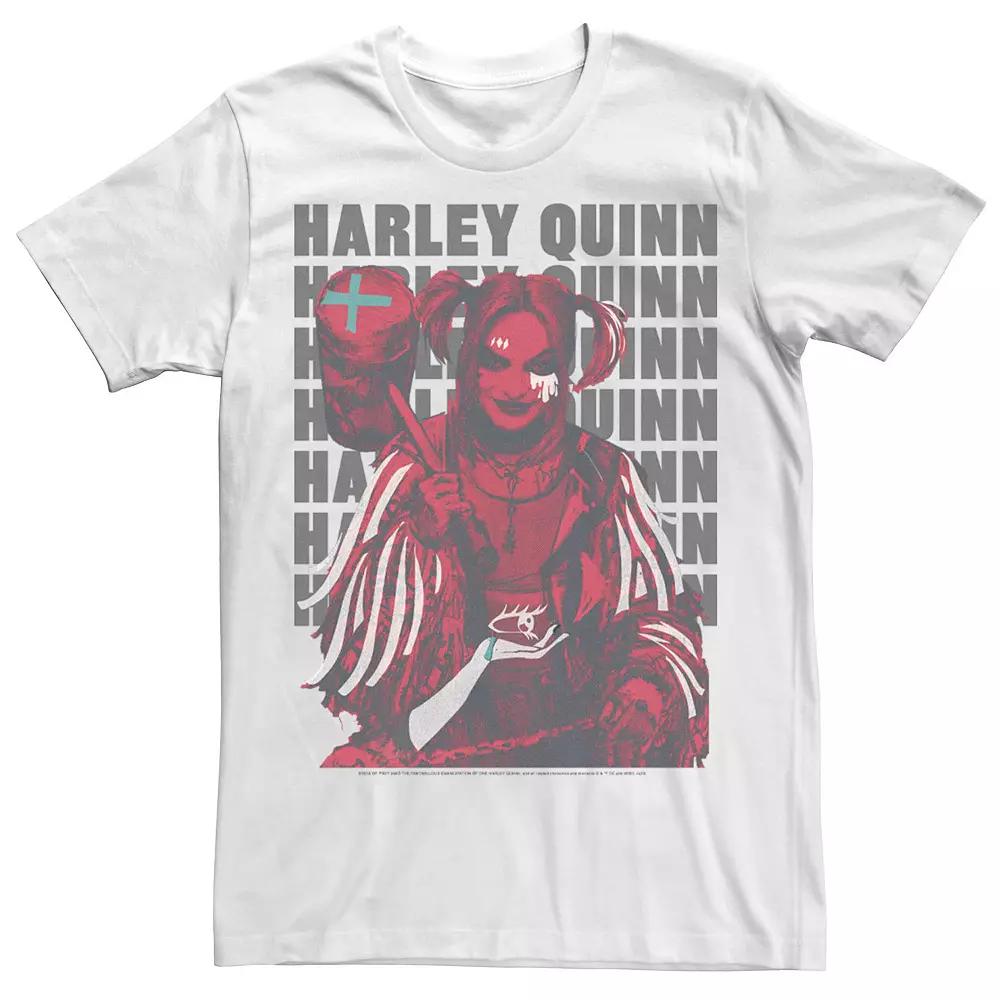 Men's Harley Quinn: Birds of Prey Stacked Text Tee,  Product Image